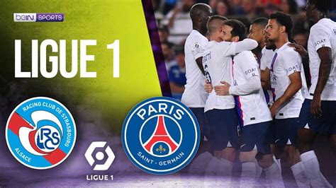 psg vs strasbourg highlights